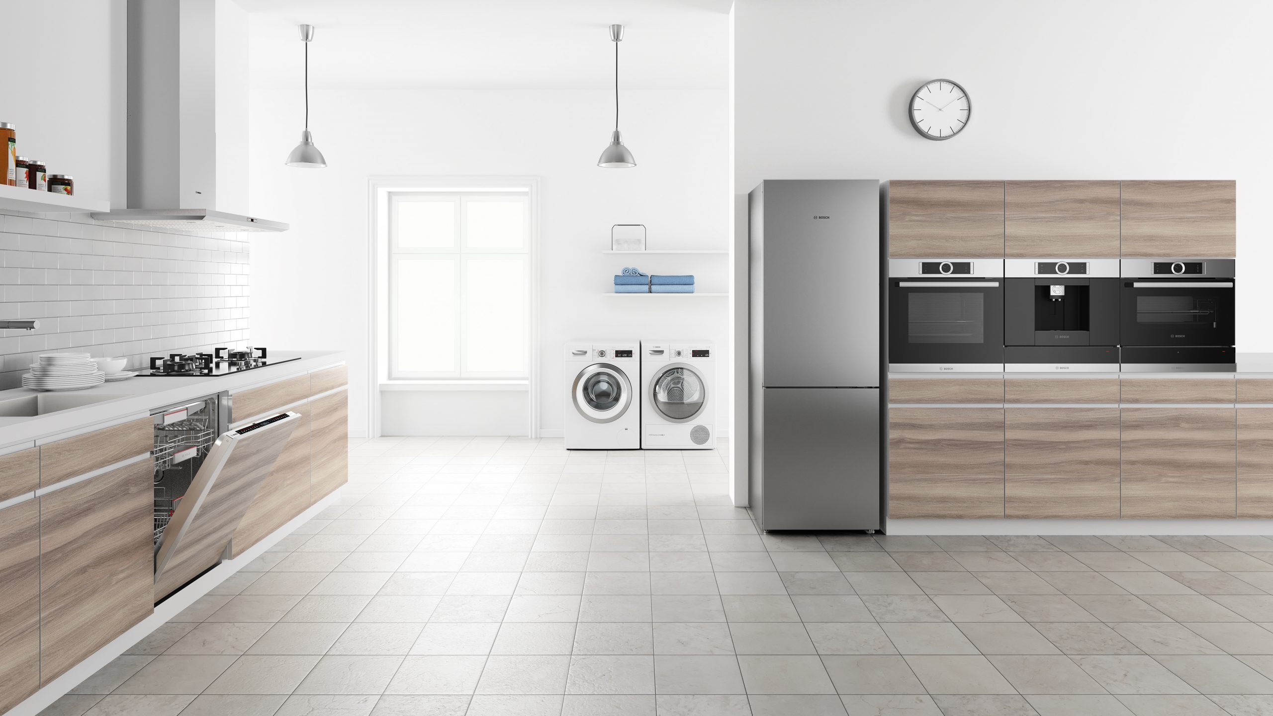 Ambiente de cocina de Bosch sin retocar