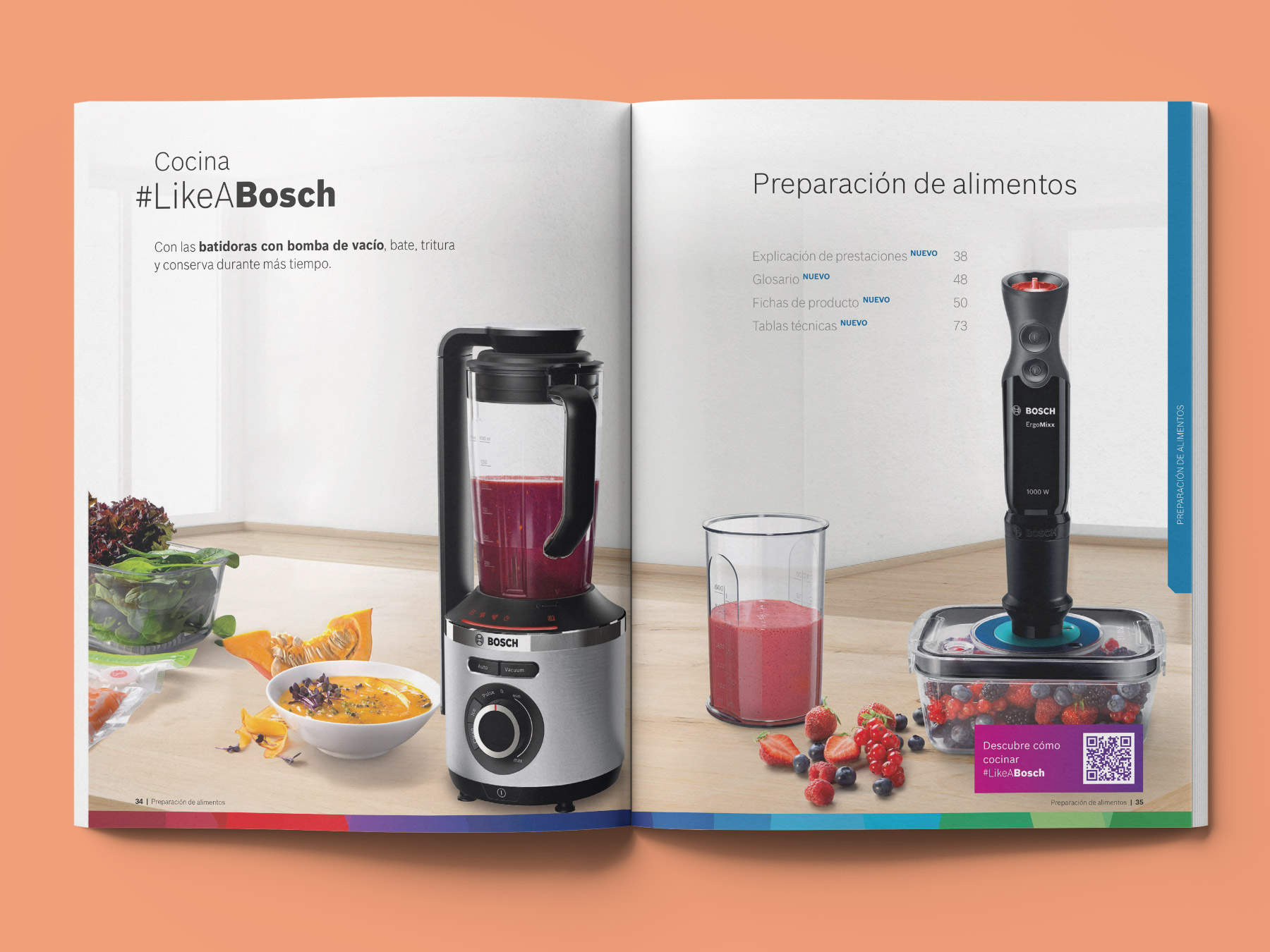 Portadilla gama de preparación de alimentos del catálogo PAE Bosch abril 2022