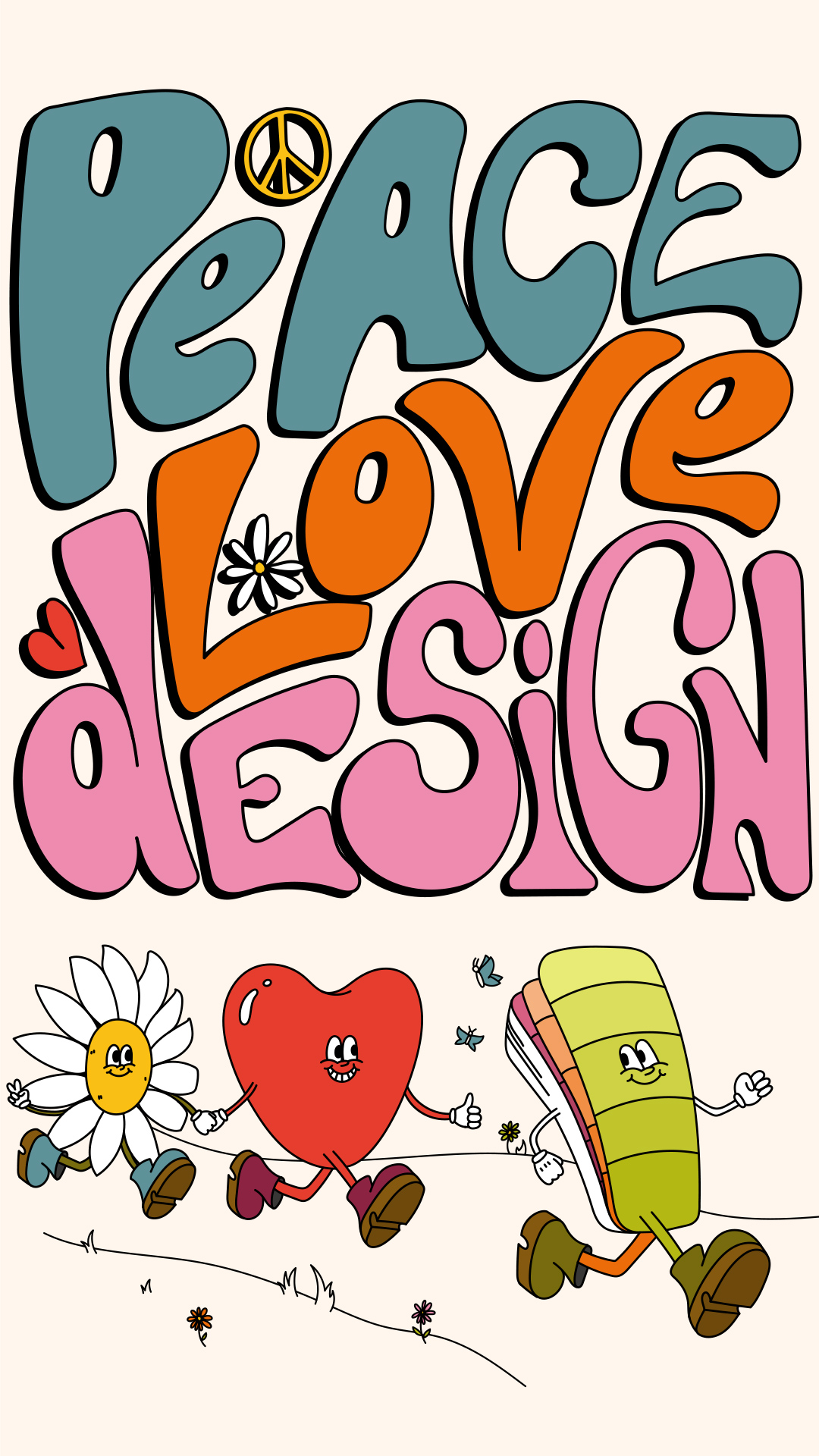 Ilustración vertical para el Día internacional del diseño 2023