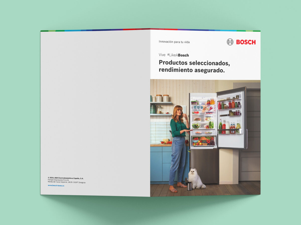 Exterior del díptico de Productos Seleccionados Bosch, marzo 2024.