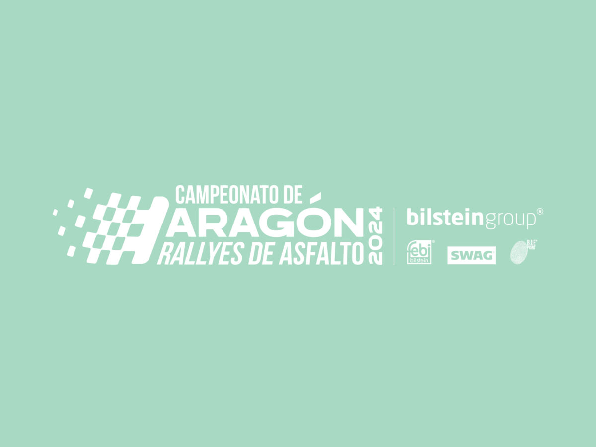 Logotipo de bilstein group para el Campeonato de Aragón Rallyes de asfalto 2024. Variante en negativo.